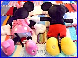 MICKEY & MINNIE MOUSE, EX LARGE SIZE, 75cm Tall x 45cm Wide, SO CUTE & CUDDLY