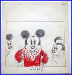 MICKEY MOUSE 1943 Walt Disney ORIGINAL PRODUCTION STORYBOARD cel DRAWING