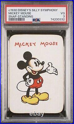 MICKEY MOUSE DISNEY ORIGINAL AUTHENTIC c1930 RARE PSA GRADED WALT DISNEY CARD