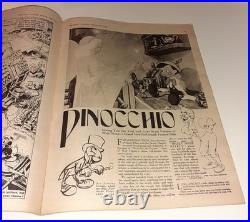 MICKEY MOUSE WEEKLY XMAS SPECIAL UK 1939 very rare 1st app PINOCCHIO Walt Disney