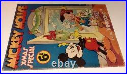 MICKEY MOUSE WEEKLY XMAS SPECIAL UK 1939 very rare 1st app PINOCCHIO Walt Disney