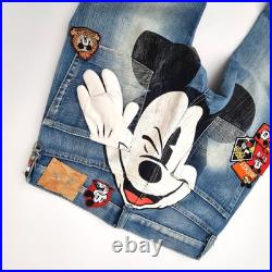 MICKEY MOUSE disney SUPER RARE japan selvedge JEANS freepost 32 X 32 superb