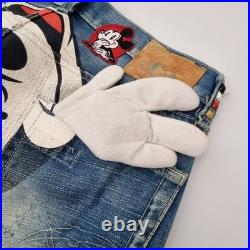 MICKEY MOUSE disney SUPER RARE japan selvedge JEANS freepost 32 X 32 superb