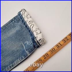 MICKEY MOUSE disney SUPER RARE japan selvedge JEANS freepost 32 X 32 superb