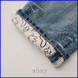 MICKEY MOUSE disney SUPER RARE japan selvedge JEANS freepost 32 X 32 superb