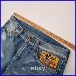 MICKEY MOUSE disney SUPER RARE japan selvedge JEANS freepost 32 X 32 superb