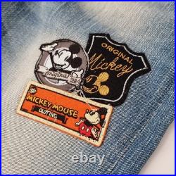 MICKEY MOUSE disney SUPER RARE japan selvedge JEANS freepost 32 X 32 superb