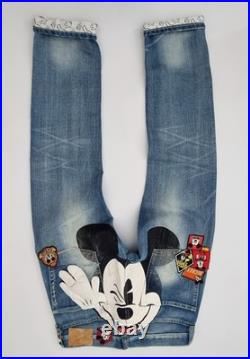 MICKEY MOUSE disney SUPER RARE japan selvedge JEANS freepost 32 X 32 superb