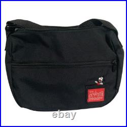 Manhattan Portage Disney Mickey Mouse Shoulder Bag in Black Unisex Women USED