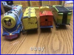 Marx O 4 Piece Disney Mickey Mouse Meteor Wind Up Train Set 1950-51 WORKING