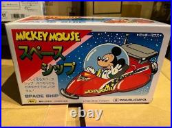 Masudaya Vintage Tin Toy Disney Mickey Mouse Spaceship Showa Retro Japan