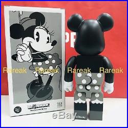 Medicom Be@rbrick 2018 Disney Mickey Mouse 400% Vintage B&W Minnie Bearbrick 1pc