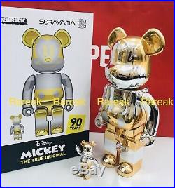 Medicom Be@rbrick Disney x Sorayama 2G Future Mickey Mouse 400% + 100% Bearbrick