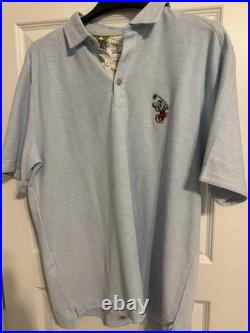 Mens Large Tommy Bahama X Disney Mickey Mouse Golf Polo Nwt Retail $128