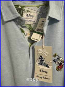 Mens Large Tommy Bahama X Disney Mickey Mouse Golf Polo Nwt Retail $128