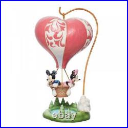 Mickey And Minnie Mouse Figurine Hot Air Balloon Love Takes Flight 6011916