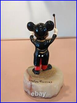 Mickey Bandleader HAND SIGNED RON LEE Mickey Mouse Figurine 1991 Ltd Ed Disney