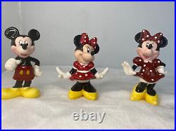Mickey & Minnie Mouse Ceramic Figure Ornaments Collection Collectibles Disney