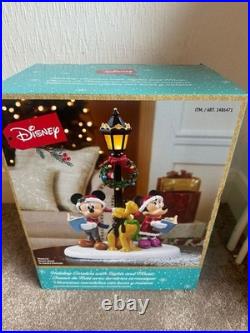 Mickey & Minnie Mouse Christmas Carolers Light Up And Music Brand New Sealed