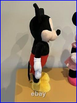 Mickey & Minnie Mouse Disney Pair Valentine's Day 2015 Gemmy 22 Plush Greeters