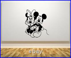 Mickey & Minnie Mouse Love Disney Children's Bedroom Decal Wall Sticker Picture
