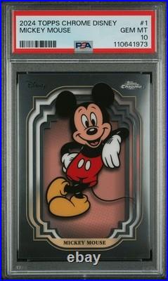 Mickey Mouse 2024 Topps Chrome Disney PSA 10 Gem Mint