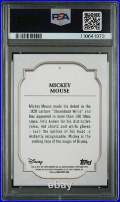 Mickey Mouse 2024 Topps Chrome Disney PSA 10 Gem Mint