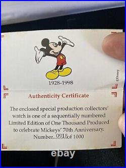 Mickey Mouse 70th Anniversary Watch Limited Edition Disney Watch