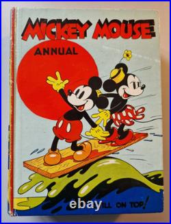 Mickey Mouse Annual 1939 (published 1938). Vintage Disney