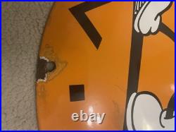 Mickey Mouse Club Vintage Domed 12'' Metal Badge