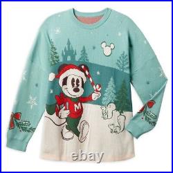 Mickey Mouse Disney Holiday Spirit Jersey Sweater Adult Size Large Brand New
