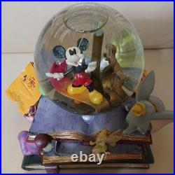 Mickey Mouse Disney Snow Globe Music Box 75th Anniversary