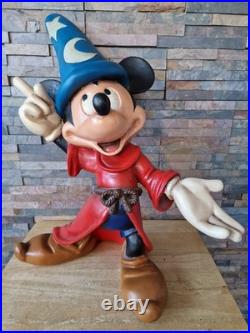 Mickey Mouse Fantasia Disney Large Figurine Vintage-Styled. 60cm x 50cm. Resin