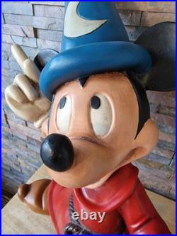 Mickey Mouse Fantasia Disney Large Figurine Vintage-Styled. 60cm x 50cm. Resin