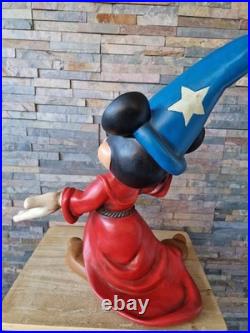 Mickey Mouse Fantasia Disney Large Figurine Vintage-Styled. 60cm x 50cm. Resin