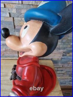 Mickey Mouse Fantasia Disney Large Figurine Vintage-Styled. 60cm x 50cm. Resin