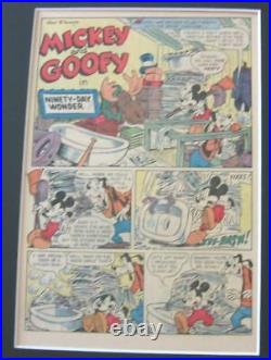 Disney Goofy 1956 Printing Plate & Page printed to 12 x 15 metal plate