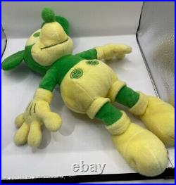 Mickey Mouse Green Yellow Plush Lime Scented Limited Edition 16 soft cuddly toy