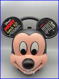 Mickey Mouse Head Lunch Kit With Thermos. Vintage Aladdin Industries Almost Mint