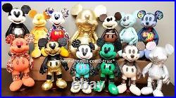 Mickey Mouse Memories Complete plush Collection 13 Jan thru Dec Gold Large (NEW)