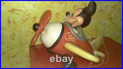 Mickey Mouse / Mickey Maus im Flugzeug Figur Walt Disney