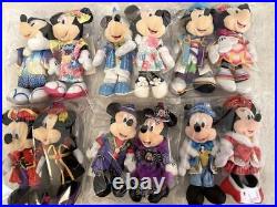 Mickey Mouse Minnie Mouse Disney Plush Doll Badge Keychain 12 type