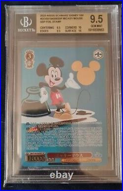 Mickey Mouse SSP Weiss Schwarz Disney 100 Dds/S104-056SSP Foil BGS 9.5