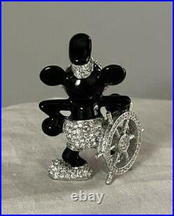 Mickey Mouse Swarovski Figurine Steamboat Willie Arribas Brothers WDW Disney