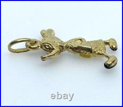 Mickey Mouse Vintage Disney Charm 9ct Gold Yellow Gold Mickey Mouse Double Sided