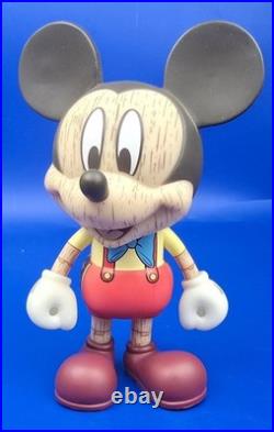 Mickey Mouse Vinyl Stylised Figure Limited Edition 1000 Wood Grain Effect