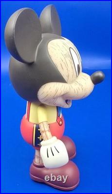 Mickey Mouse Vinyl Stylised Figure Limited Edition 1000 Wood Grain Effect