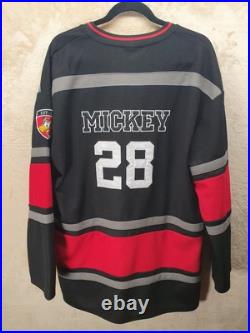 Mickey Mouse Walt Disney Rare Medium Oversized BoxLunch Hockey Jersey Shirt