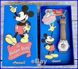 Mickey Mouse Watch INGERSOLL Golden Years Walt Disney Large Dial NIB Sold-Out