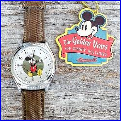 Mickey Mouse Watch INGERSOLL Golden Years Walt Disney Large Dial NIB Sold-Out